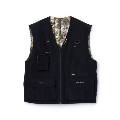 NON TOKYO REVERSIBLE MULTI POCKET VEST ノントーキョー リバーシブルマルチポケットベスト NON-25A-0915【レディース ベスト リバーシブル 迷彩 ポケット付き 25FW】