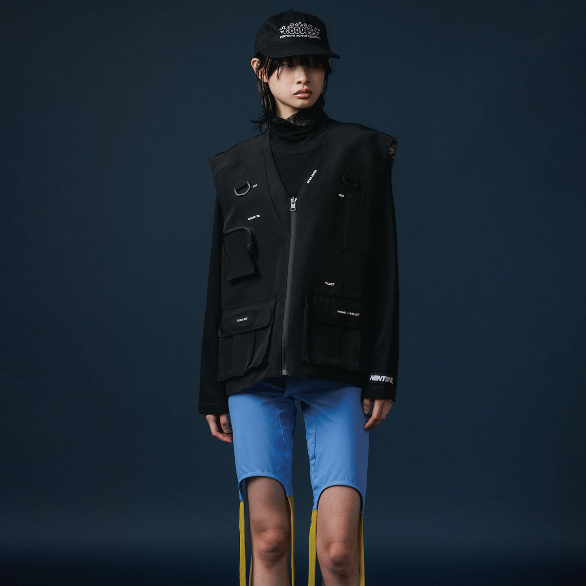 NON TOKYO REVERSIBLE MULTI POCKET VEST ノントーキョー リバーシブルマルチポケットベスト NON-25A-0915【レディース ベスト リバーシブル 迷彩 ポケット付き 25FW】