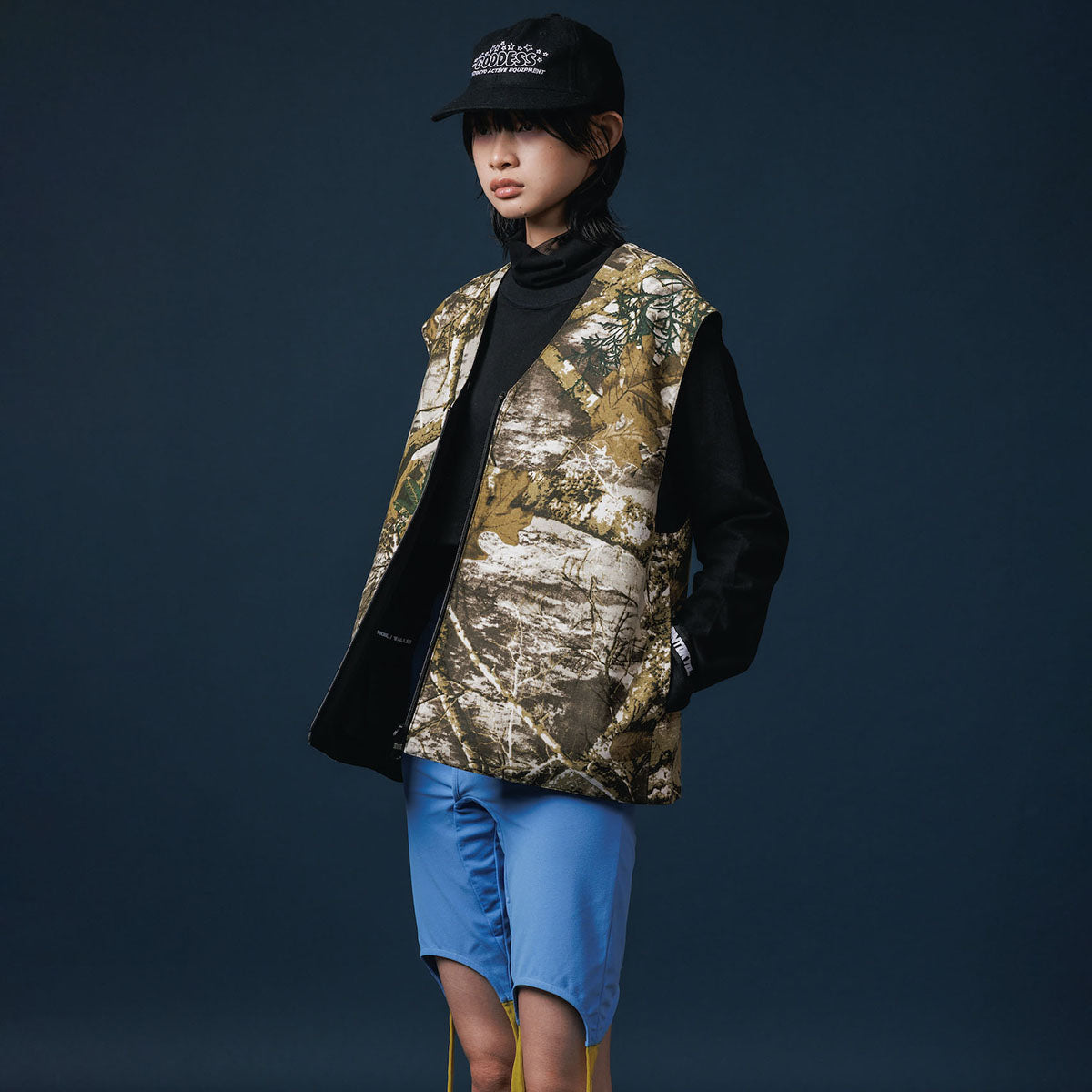 NON TOKYO REVERSIBLE MULTI POCKET VEST ノントーキョー リバーシブルマルチポケットベスト NON-25A-0915【レディース ベスト リバーシブル 迷彩 ポケット付き 25FW】