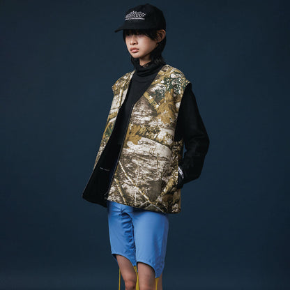NON TOKYO REVERSIBLE MULTI POCKET VEST ノントーキョー リバーシブルマルチポケットベスト NON-25A-0915【レディース ベスト リバーシブル 迷彩 ポケット付き 25FW】