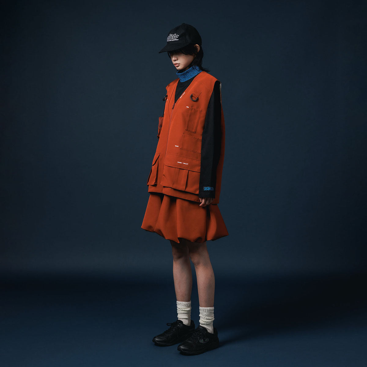 NON TOKYO REVERSIBLE MULTI POCKET VEST ノントーキョー リバーシブルマルチポケットベスト NON-25A-0915【レディース ベスト リバーシブル 迷彩 ポケット付き 25FW】