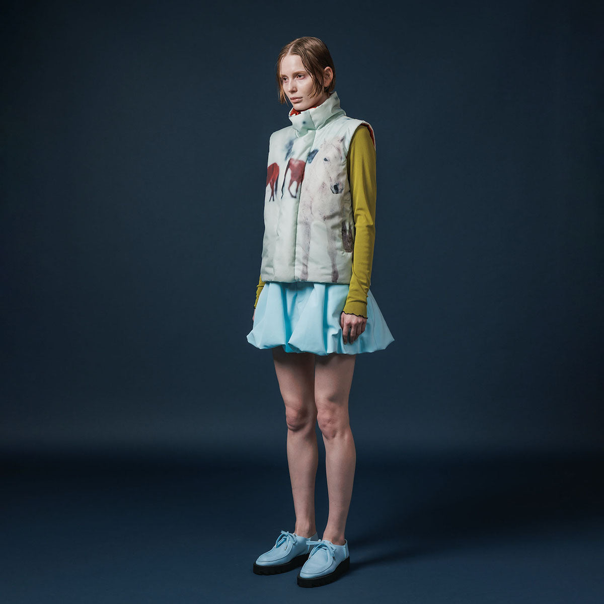 NON TOKYO BALLOON MINI SKIRT ノントーキョー バルーンミニスカート NON-25A-0916【レディース バルーンシルエット アジャスター付き 軽量ナイロン ポケット付き 25FW】