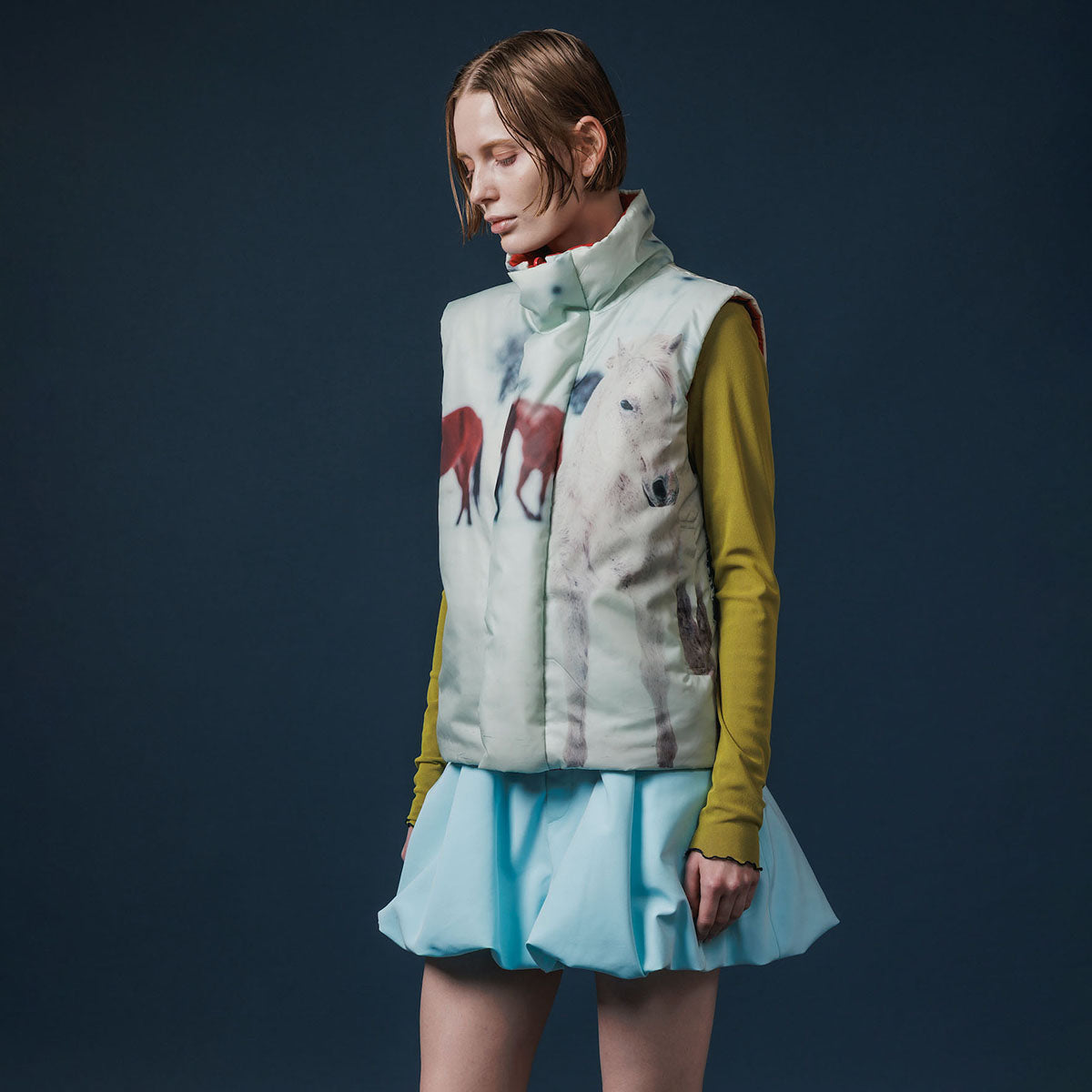 NON TOKYO BALLOON MINI SKIRT ノントーキョー バルーンミニスカート NON-25A-0916【レディース バルーンシルエット アジャスター付き 軽量ナイロン ポケット付き 25FW】
