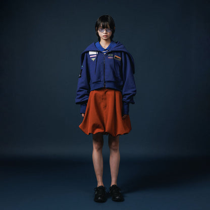 NON TOKYO BALLOON MINI SKIRT ノントーキョー バルーンミニスカート NON-25A-0916【レディース バルーンシルエット アジャスター付き 軽量ナイロン ポケット付き 25FW】