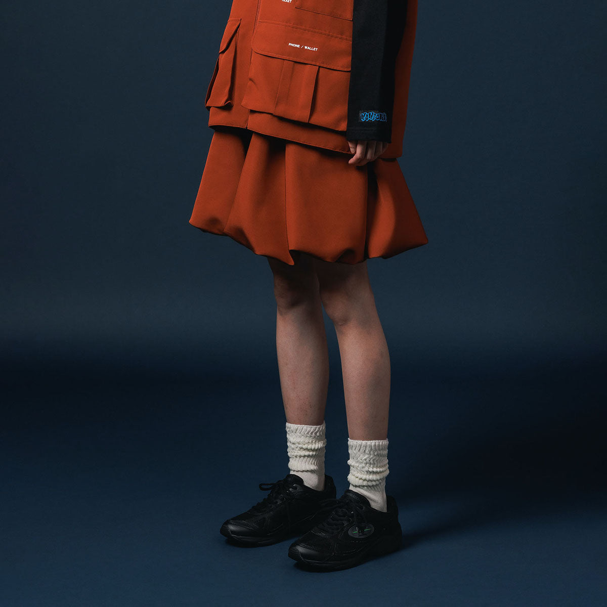 NON TOKYO BALLOON MINI SKIRT ノントーキョー バルーンミニスカート NON-25A-0916【レディース バルーンシルエット アジャスター付き 軽量ナイロン ポケット付き 25FW】