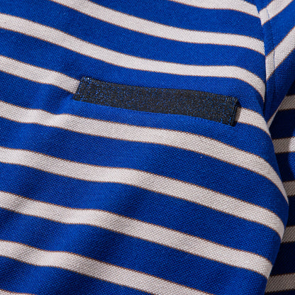 NON TOKYO BORDER POLO SHIRT  ノントーキョー ボーダーポロシャツ NON-25A-0928【レディース ボディスーツモチーフ プルオーバー 股止め付き ボーダー 25FW】