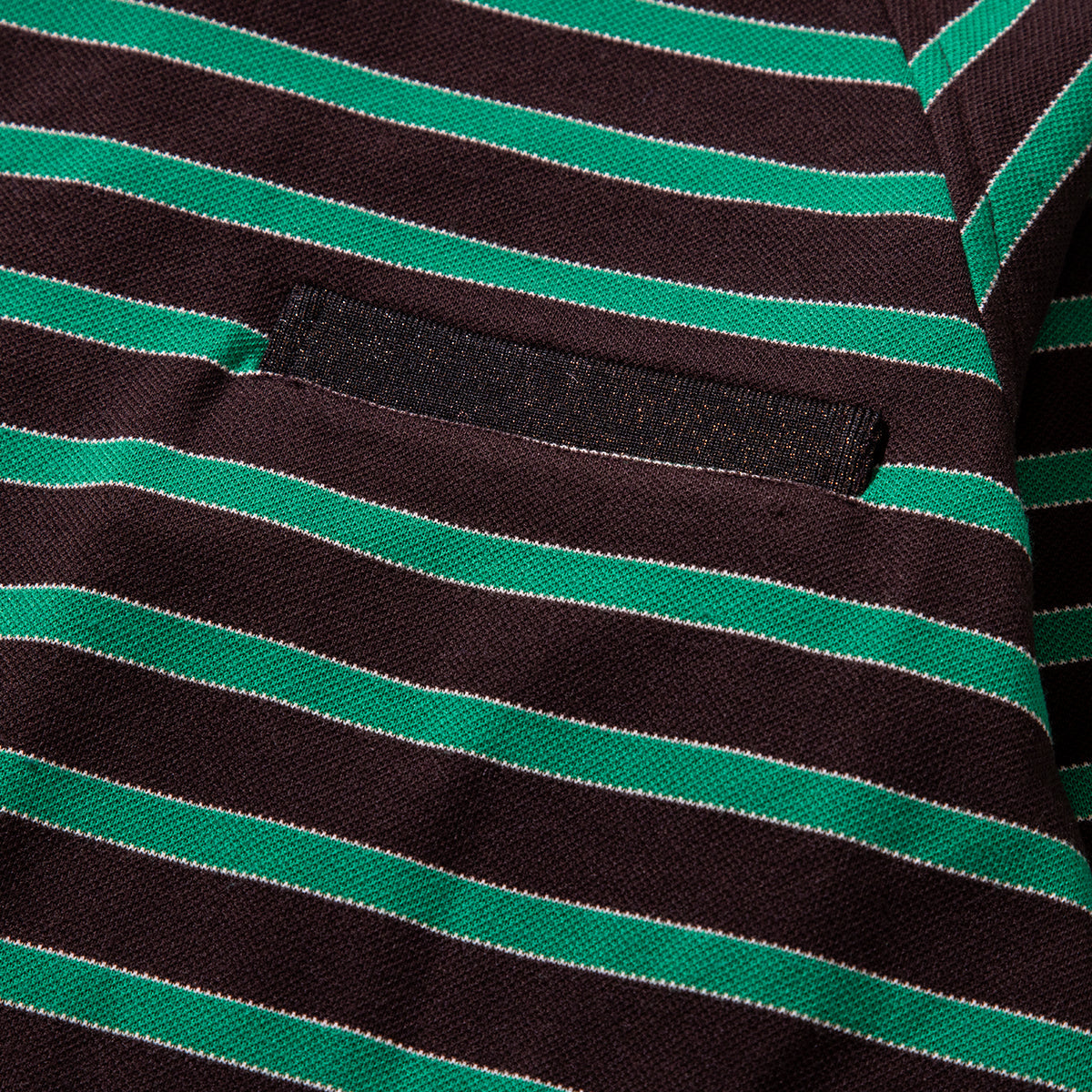 NON TOKYO BORDER POLO SHIRT  ノントーキョー ボーダーポロシャツ NON-25A-0928【レディース ボディスーツモチーフ プルオーバー 股止め付き ボーダー 25FW】