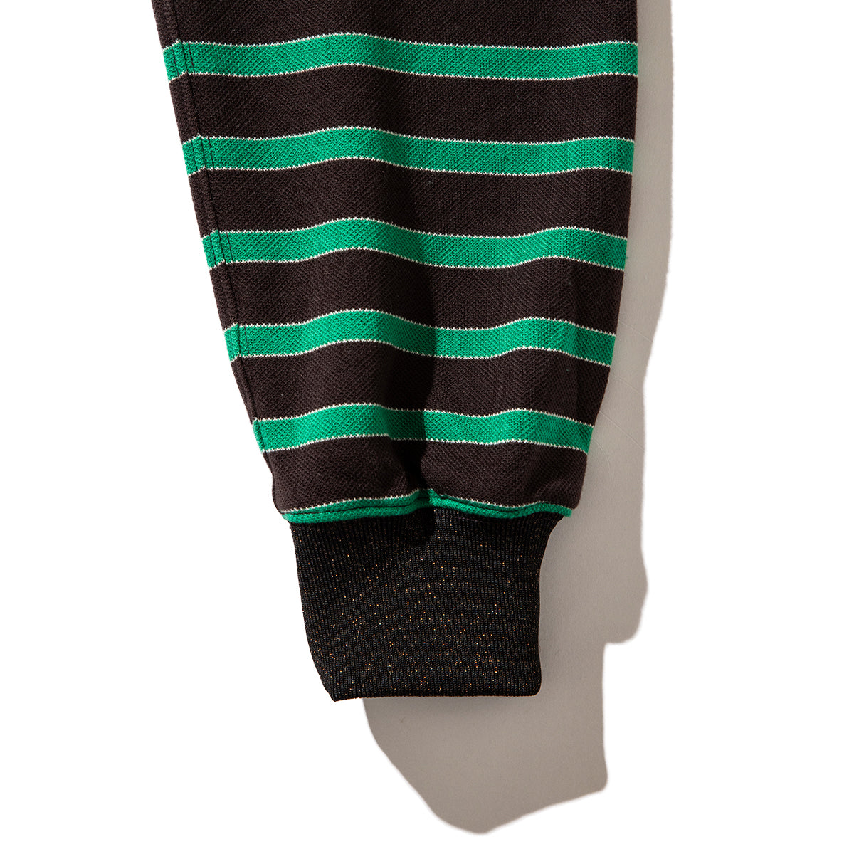 NON TOKYO BORDER POLO SHIRT  ノントーキョー ボーダーポロシャツ NON-25A-0928【レディース ボディスーツモチーフ プルオーバー 股止め付き ボーダー 25FW】