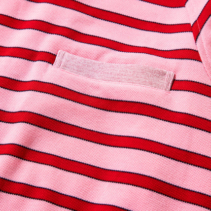 NON TOKYO BORDER POLO SHIRT  ノントーキョー ボーダーポロシャツ NON-25A-0928【レディース ボディスーツモチーフ プルオーバー 股止め付き ボーダー 25FW】