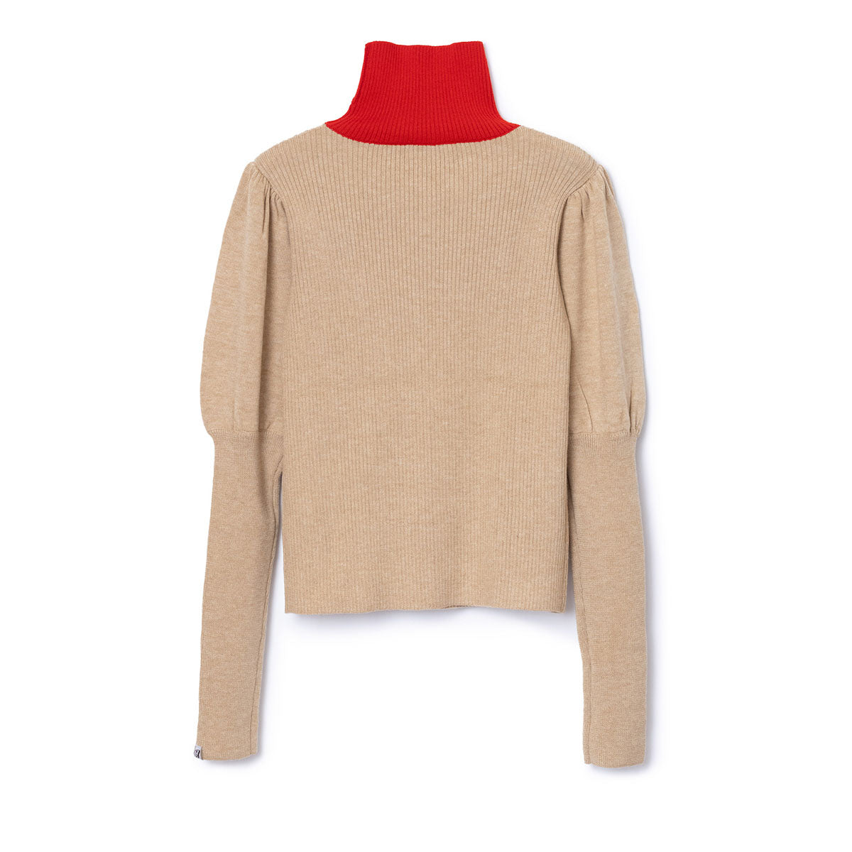 NON TOKYO PUFFSLEEVE KNIT ノントーキョー パフスリーブニット NON-25A-1013【レディース ハイネック バイカラー パフスリーブ 25FW】