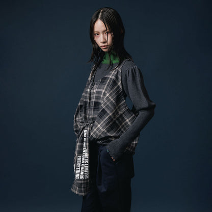 NON TOKYO PUFFSLEEVE KNIT ノントーキョー パフスリーブニット NON-25A-1013【レディース ハイネック バイカラー パフスリーブ 25FW】