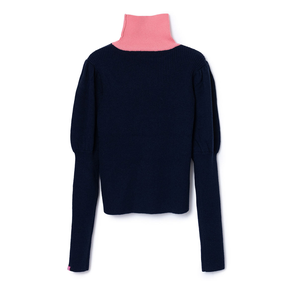 NON TOKYO PUFFSLEEVE KNIT ノントーキョー パフスリーブニット NON-25A-1013【レディース ハイネック バイカラー パフスリーブ 25FW】