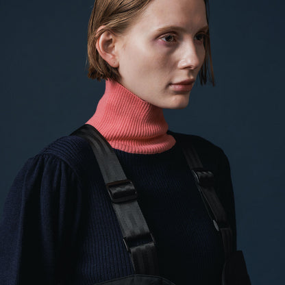 NON TOKYO PUFFSLEEVE KNIT ノントーキョー パフスリーブニット NON-25A-1013【レディース ハイネック バイカラー パフスリーブ 25FW】