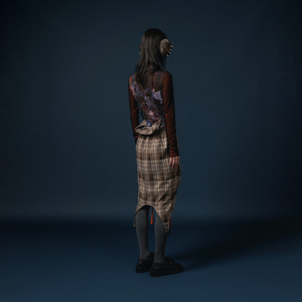 NON TOKYO 2WAY FLANNEL CHECK SHIRT ノントーキョー 2WAフランネルチェックシャツ NON-25A-1014【レディース ネルシャツ チェック柄 2WAY フランネル 保温性 カジュアル 25FW】