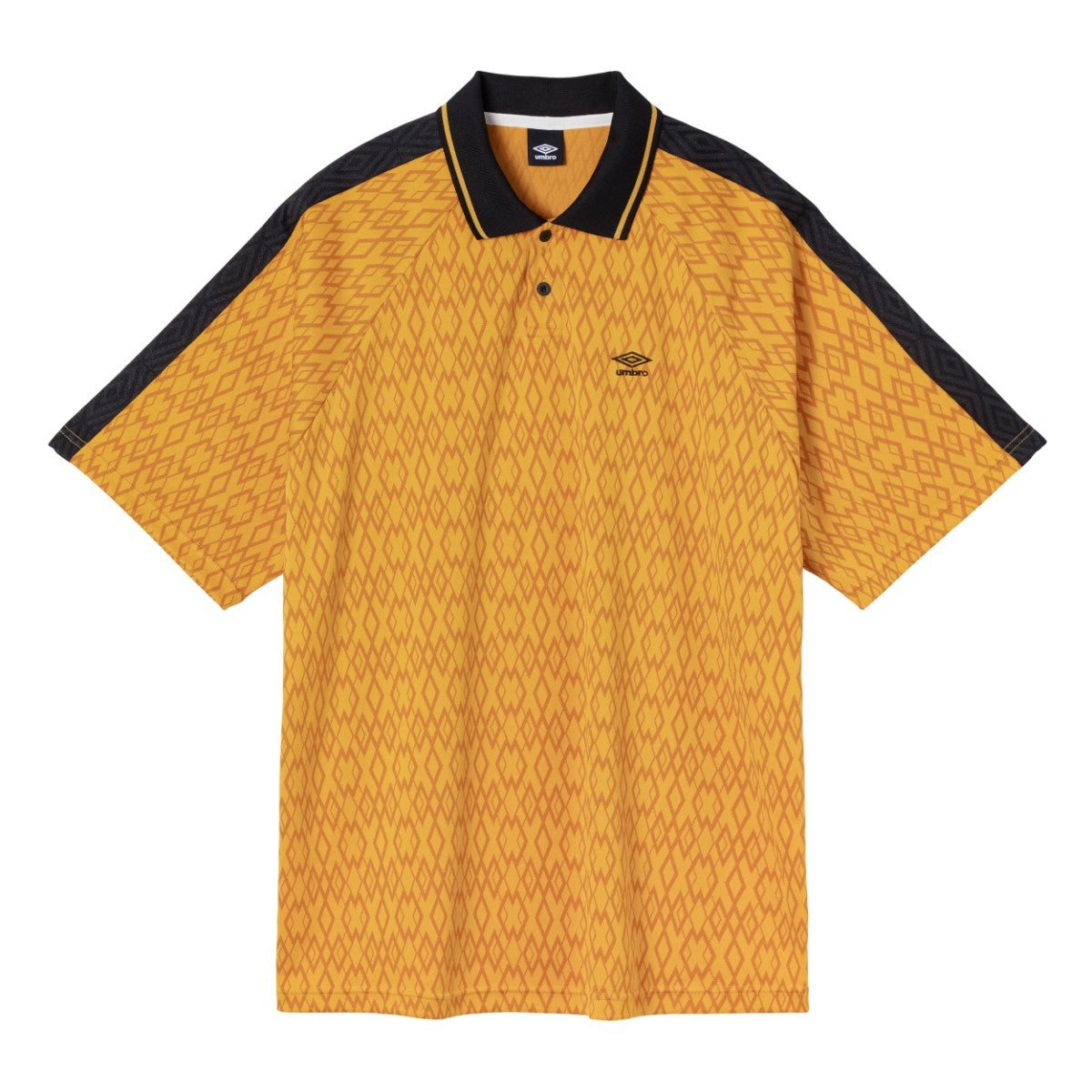 UMBRO [AWAY DAYS] Jacquard Short Sleeve Practice Shirt アンブロ アウェイデイズ ジャガード半袖プラクティスシャツ UF5FHT52M【メンズ プラクティスシャツ 半袖 ジャガード 消臭 快適 25FW】
