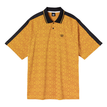 UMBRO [AWAY DAYS] Jacquard Short Sleeve Practice Shirt アンブロ アウェイデイズ ジャガード半袖プラクティスシャツ UF5FHT52M【メンズ プラクティスシャツ 半袖 ジャガード 消臭 快適 25FW】