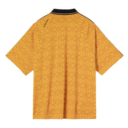UMBRO [AWAY DAYS] Jacquard Short Sleeve Practice Shirt アンブロ アウェイデイズ ジャガード半袖プラクティスシャツ UF5FHT52M【メンズ プラクティスシャツ 半袖 ジャガード 消臭 快適 25FW】
