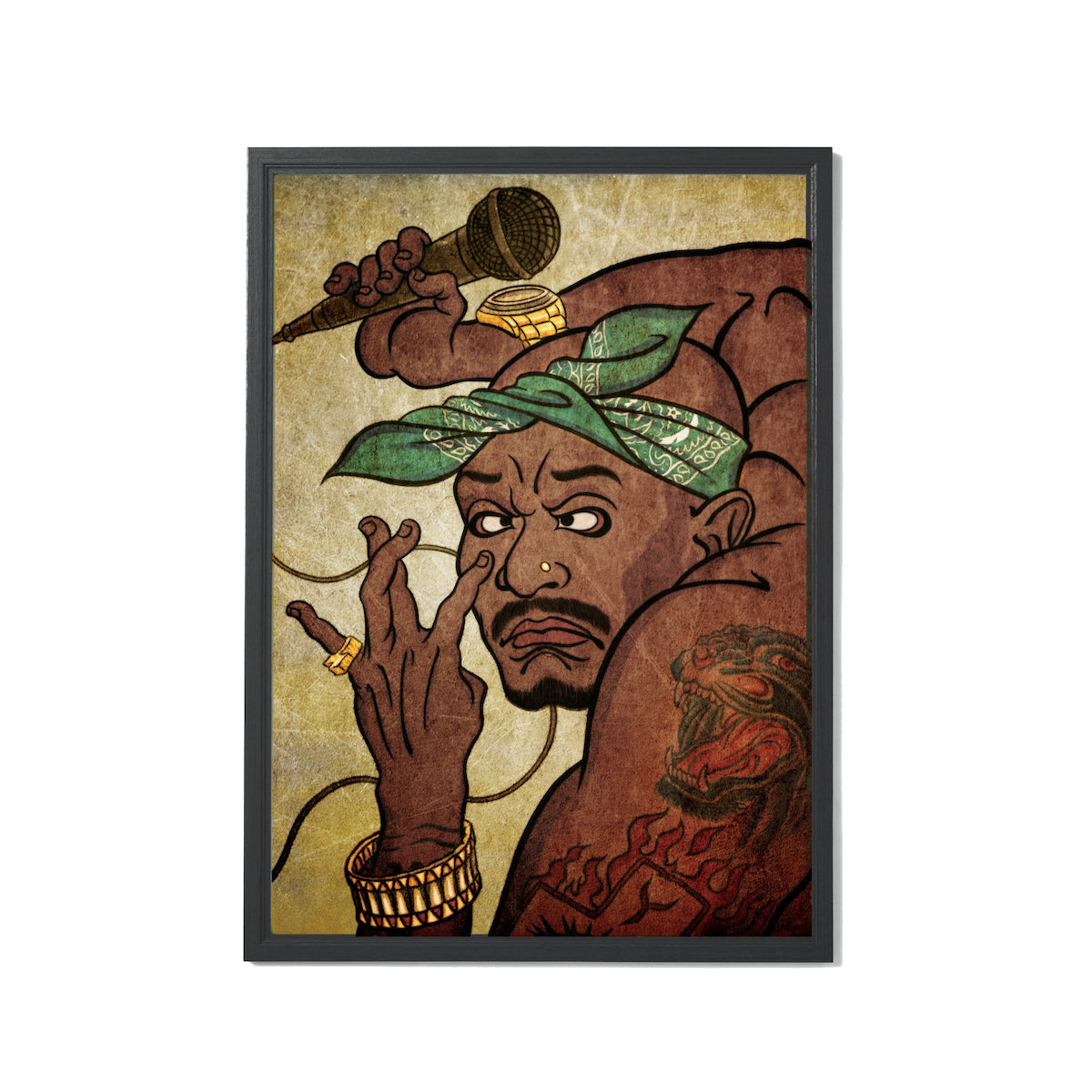 APPLEBUM “トゥパック” 浮世絵 A1 Poster アップルバム “トゥパック” ウキヨエ A1 ポスター KF2511001【メンズ ポスター HIPHOP 浮世絵 グラフィック アート インテリア 25FW】