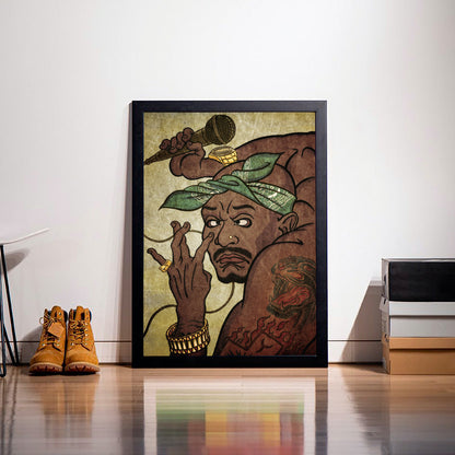 APPLEBUM “トゥパック” 浮世絵 A1 Poster アップルバム “トゥパック” ウキヨエ A1 ポスター KF2511001【メンズ ポスター HIPHOP 浮世絵 グラフィック アート インテリア 25FW】