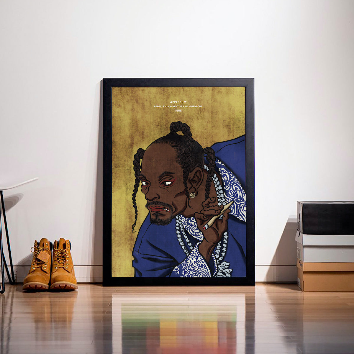 激レア APPLEBUM Snoop Dogg 浮世絵ポスター A1 新品未使用 アップルバム APPLEBUM “トゥパック” ウキヨエ A1 ポスター