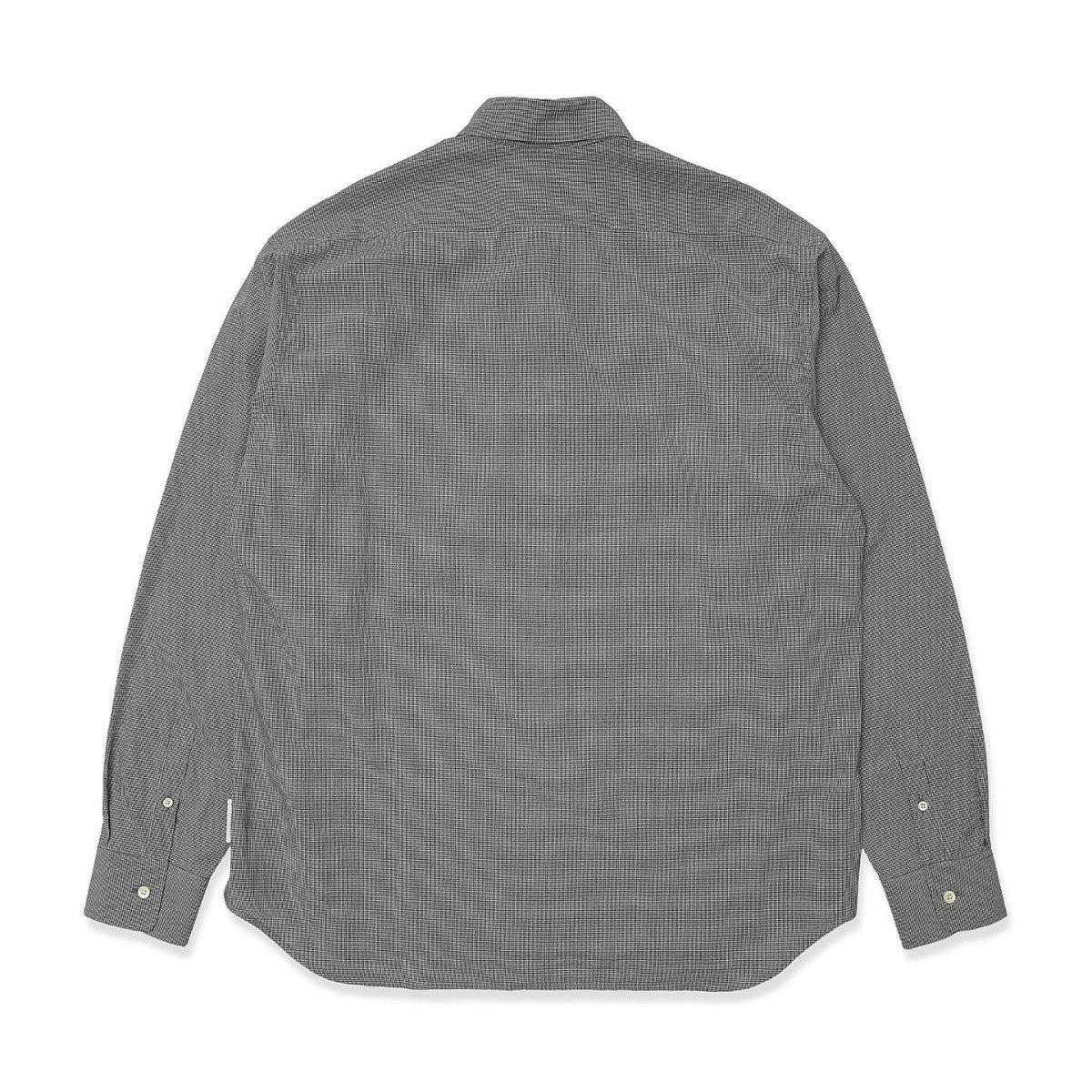 SARCASTIC Micro Gingham Circle Shirt サキャスティック マイクロ ギンガム サークル シャツ SAR252004【メンズ 長袖 シャツ ギンガム チェック ロゴ 25FW】