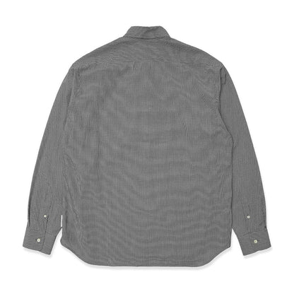 SARCASTIC Micro Gingham Circle Shirt サキャスティック マイクロ ギンガム サークル シャツ SAR252004【メンズ 長袖 シャツ ギンガム チェック ロゴ 25FW】