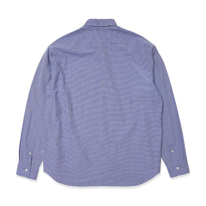 SARCASTIC Micro Gingham Circle Shirt サキャスティック マイクロ ギンガム サークル シャツ SAR252004【メンズ 長袖 シャツ ギンガム チェック ロゴ 25FW】