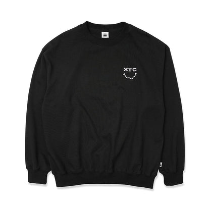 SARCASTIC XTC Face Crew サキャスティック XTC フェイス クルー SAR252007【メンズ スウェット クルーネック ロゴ 25FW】