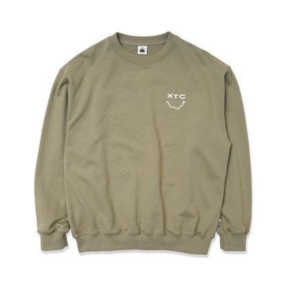 SARCASTIC XTC Face Crew サキャスティック XTC フェイス クルー SAR252007【メンズ スウェット クルーネック ロゴ 25FW】