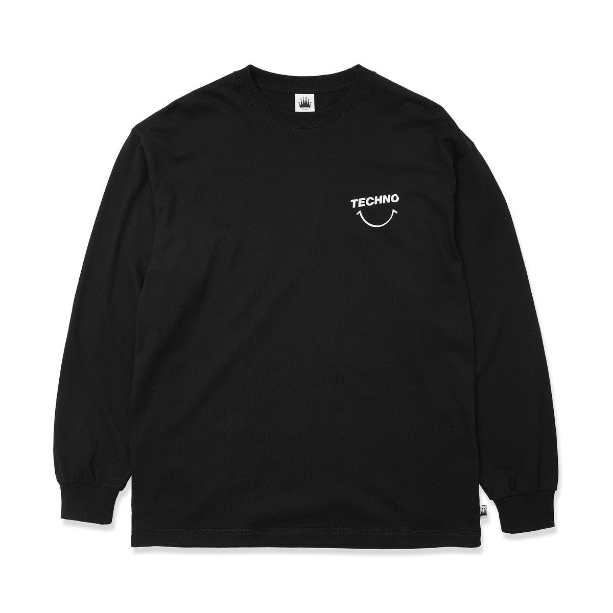 SARCASTIC Techno Smile Long Sleeve Tee サキャスティック テクノスマイル ロングスリーブ ティー SAR252010【メンズ 長袖Tシャツ シンプル オールシーズン 25FW】