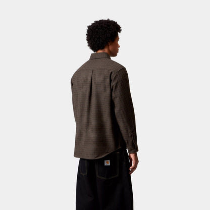 Carhartt WIP L/S LOWIS SHIRT カーハートワークインプログレス ロングスリーブ ローウィス シャツ I035328【メンズ ヘリンボーン シャツ ウール素材 ヘビーウェイト ルーズフィット 25FW】