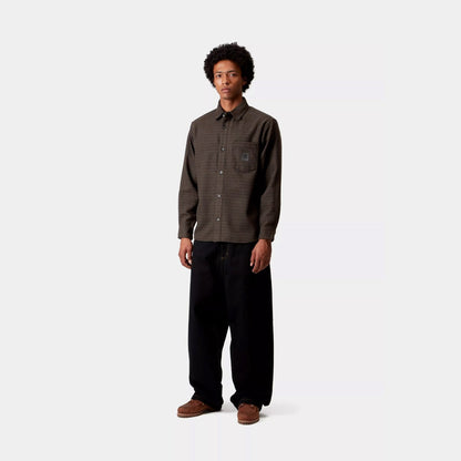 Carhartt WIP L/S LOWIS SHIRT カーハートワークインプログレス ロングスリーブ ローウィス シャツ I035328【メンズ ヘリンボーン シャツ ウール素材 ヘビーウェイト ルーズフィット 25FW】