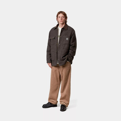 Carhartt WIP LOWIS CHORE COAT カーハートワークインプログレス ローウィス チョア コート I035344【メンズ ワークジャケット チョアコート 千鳥格子 コーデュロイ 保温性 アウター 25FW】