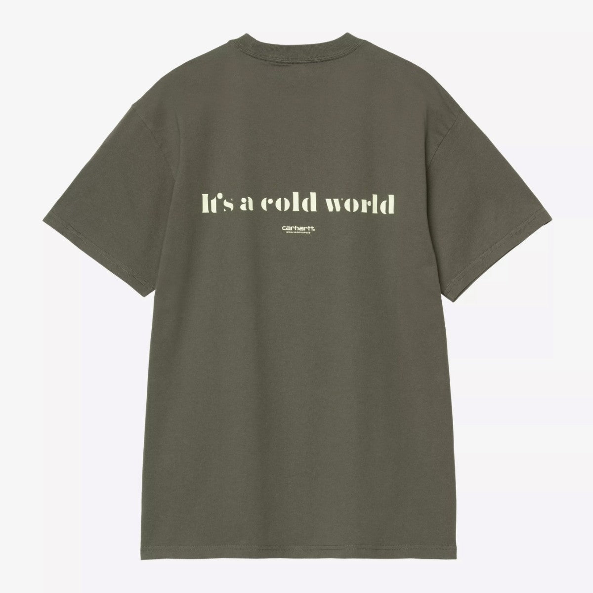 Carhartt WIP S/S COLD WORLD T-SHIRT カーハートワークインプログレス ショートスリーブ コールド ワールド Tシャツ I035431【メンズ Tシャツ 半袖 グラフィックプリント 25FW】
