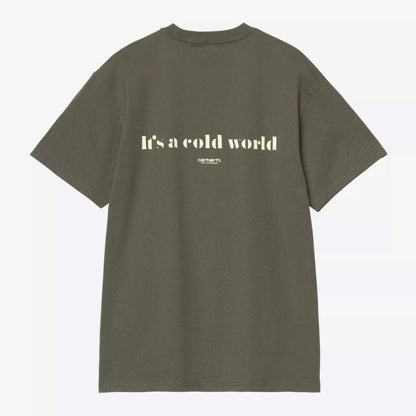 Carhartt WIP S/S COLD WORLD T-SHIRT カーハートワークインプログレス ショートスリーブ コールド ワールド Tシャツ I035431【メンズ Tシャツ 半袖 グラフィックプリント 25FW】