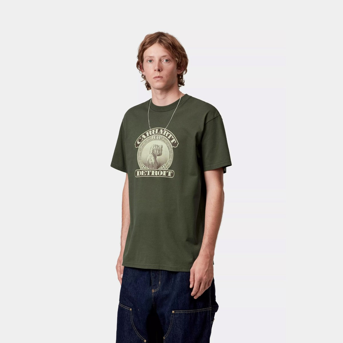 Carhartt WIP S/S COLD WORLD T-SHIRT カーハートワークインプログレス ショートスリーブ コールド ワールド Tシャツ I035431【メンズ Tシャツ 半袖 グラフィックプリント 25FW】