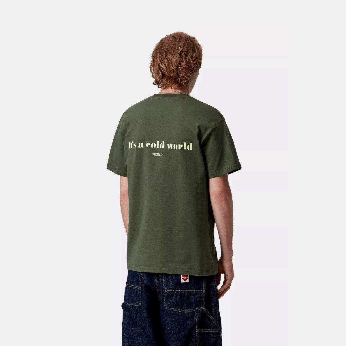 Carhartt WIP S/S COLD WORLD T-SHIRT カーハートワークインプログレス ショートスリーブ コールド ワールド Tシャツ I035431【メンズ Tシャツ 半袖 グラフィックプリント 25FW】