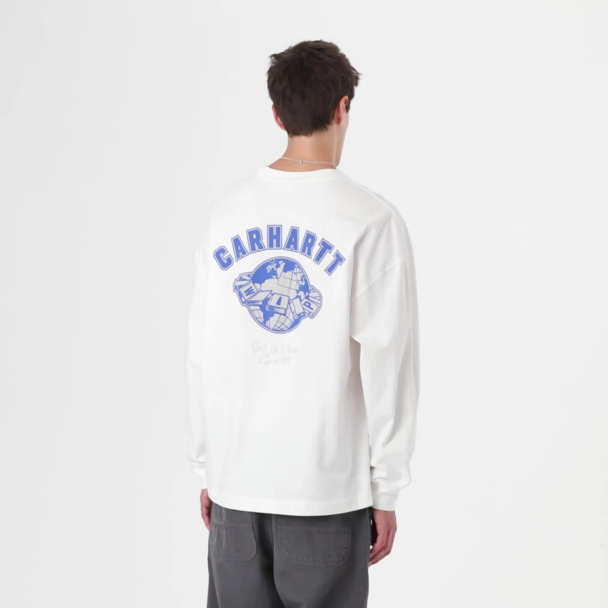 Carhartt WIP L/S WORLD CLASS T-SHIRT カーハートワークインプログレス ロングスリーブ ワールドクラス Tシャツ I035435【メンズ Tシャツ 長袖 グラフィックプリント 25FW】