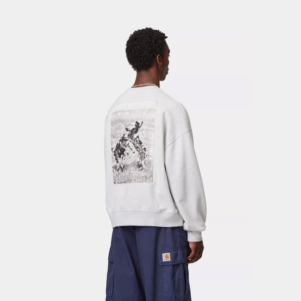 Carhartt WIP NO PLAY SWEATSHIRT カーハートワークインプログレス ノープレイ スウェットシャツ I035609【メンズ スウェットシャツ グラフィック 刺繍 裏起毛 カジュアル ルーズフィット 25FW】