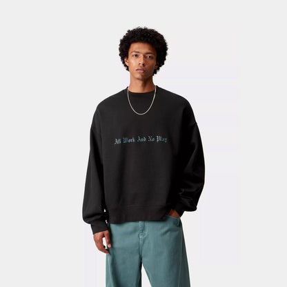 Carhartt WIP NO PLAY SWEATSHIRT カーハートワークインプログレス ノープレイ スウェットシャツ I035609【メンズ スウェットシャツ グラフィック 刺繍 裏起毛 カジュアル ルーズフィット 25FW】