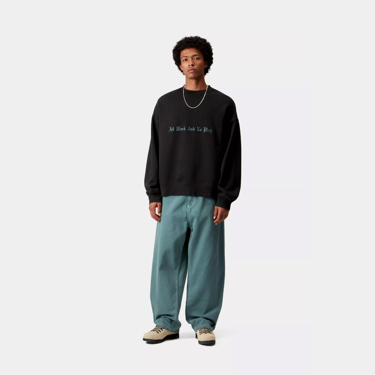 Carhartt WIP NO PLAY SWEATSHIRT カーハートワークインプログレス ノープレイ スウェットシャツ I035609【メンズ スウェットシャツ グラフィック 刺繍 裏起毛 カジュアル ルーズフィット 25FW】