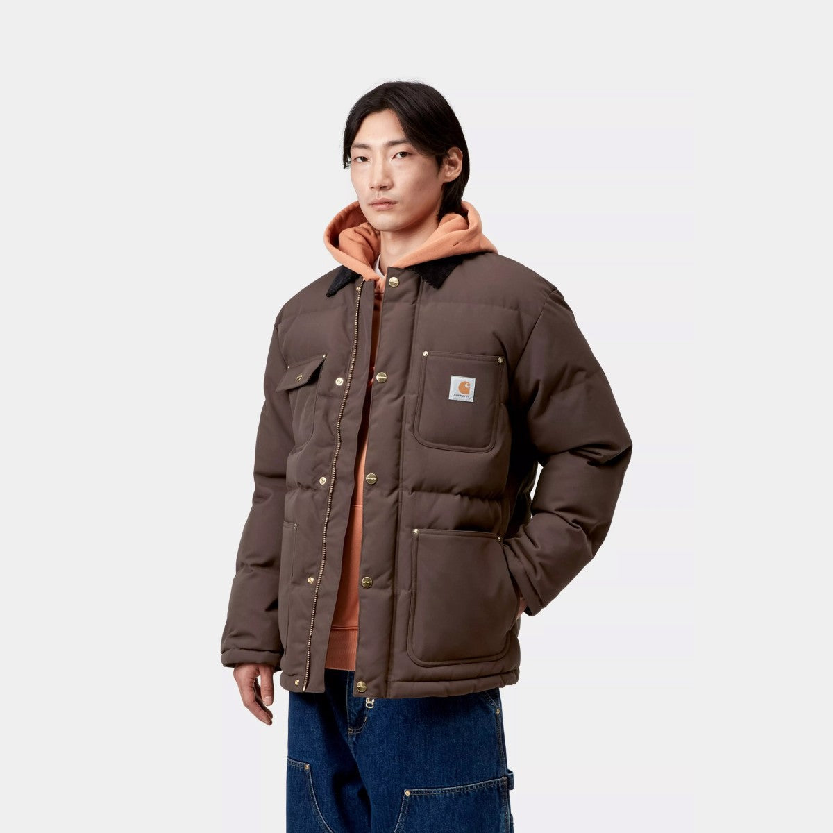 Carhartt WIP RAYLER JACKET カーハートワークインプログレス レイラー ジャケット I035798【メンズ ナイロンジャケット 撥水性 フェイクファー ワークスタイル 保温性 アウター 25FW】
