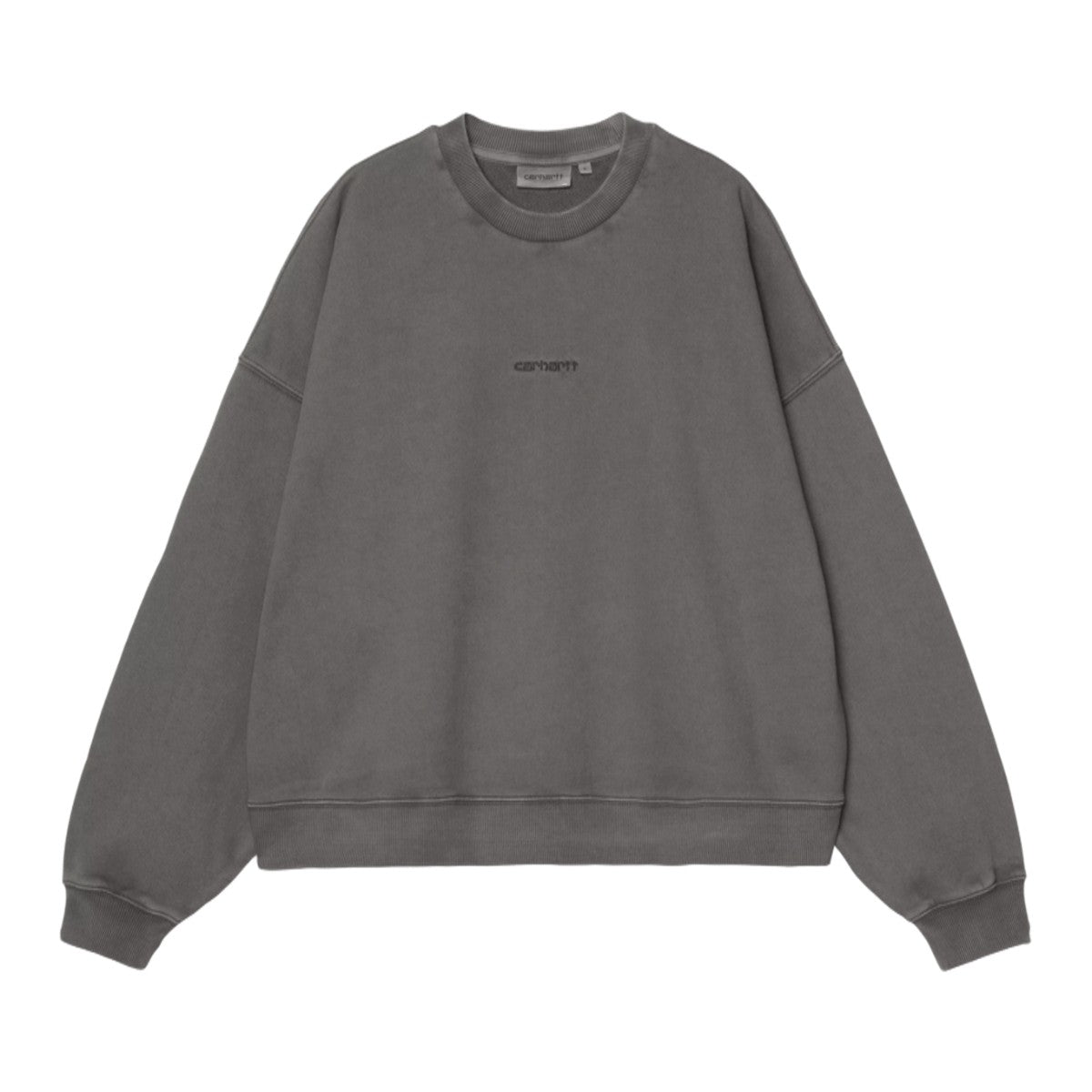 Carhartt WIP W' BENTON SWEATSHIRT カーハートワークインプログレス ウィメンズ ベントン スウェットシャツ I034511【レディース スウェット ルーズフィット ガーメントダイ コットン トレーナー 25FW】