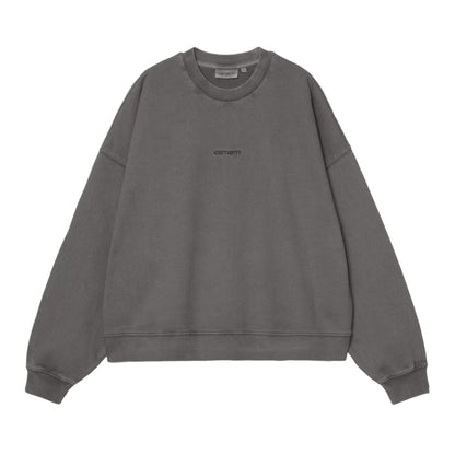 Carhartt WIP W' BENTON SWEATSHIRT カーハートワークインプログレス ウィメンズ ベントン スウェットシャツ I034511【レディース スウェット ルーズフィット ガーメントダイ コットン トレーナー 25FW】