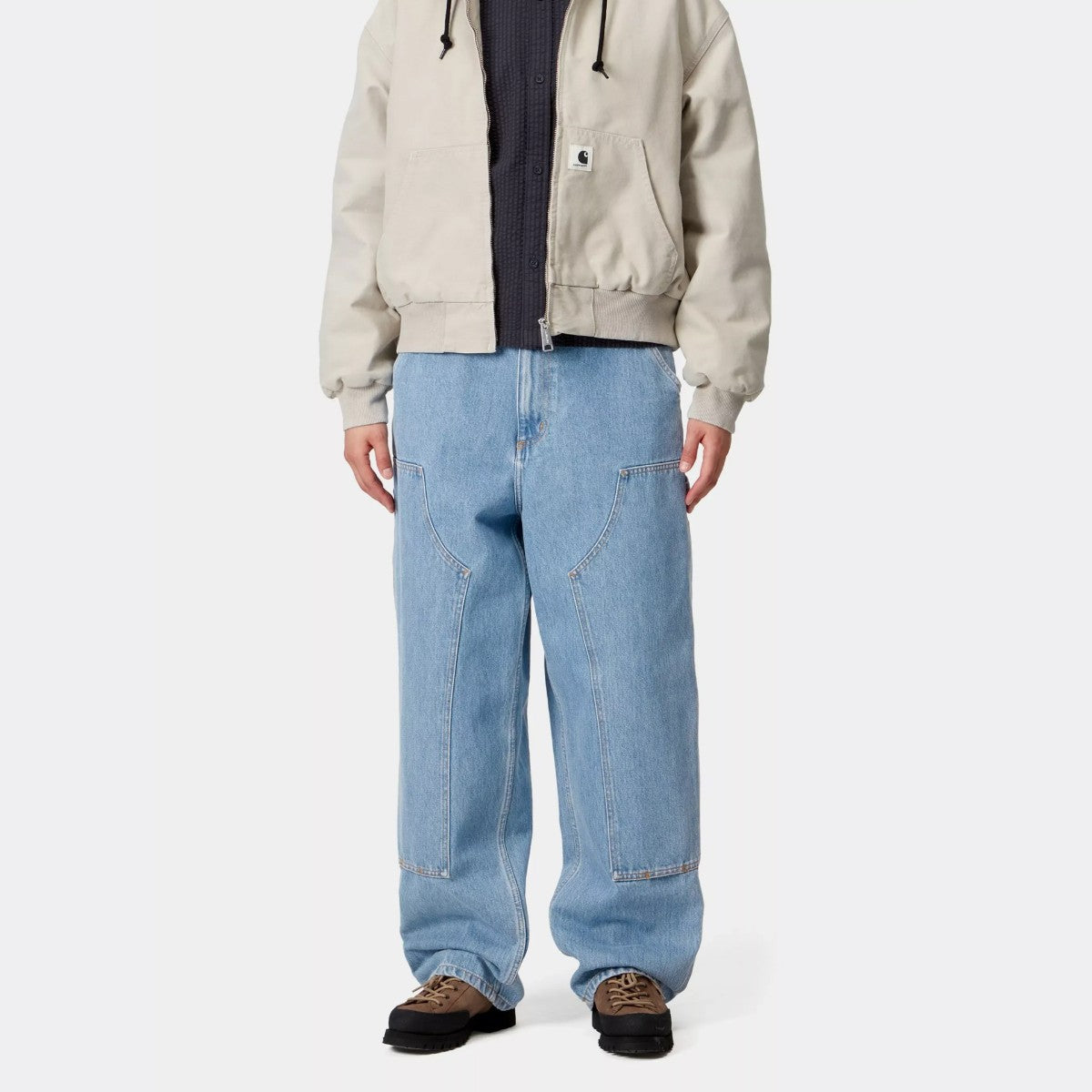 USA Carhartt ダブルニー バギーデニムパンツ ワイドレグ グランジ Carhartt WIP W' BRANDON DOUBLE KNEE PANT I034635 – Kinetics