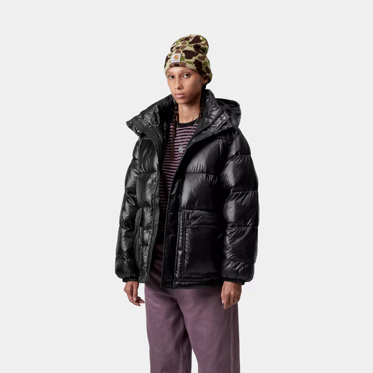 Carhartt WIP W' BENSON JACKET カーハートワークインプログレス ウィメンズ ベンソン ジャケット I035370【レディース ジャケット 中綿 防寒 ダウン スタンドカラー ジップ 25FW】