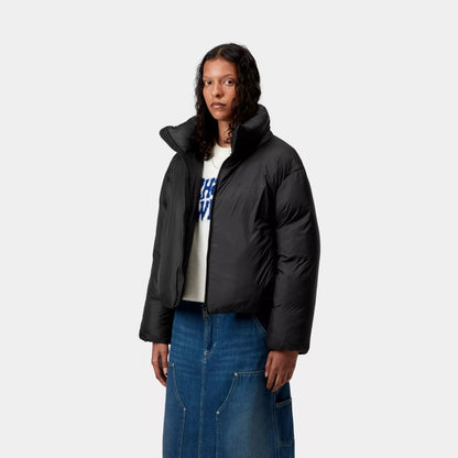 Carhartt WIP W' DEMI JACKET カーハートワークインプログレス ウィメンズ デミ ジャケット I035377【レディース ナイロンジャケット 軽量 防寒 ドローコード ロゴ 25FW】
