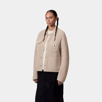 Carhartt WIP W' MICHIGAN SWEATER カーハートワークインプログレス ウィメンズ ミシガン セーター I035379【レディース ニットセーター ワークスタイル ポケット付き クラシック 保温性 25FW】