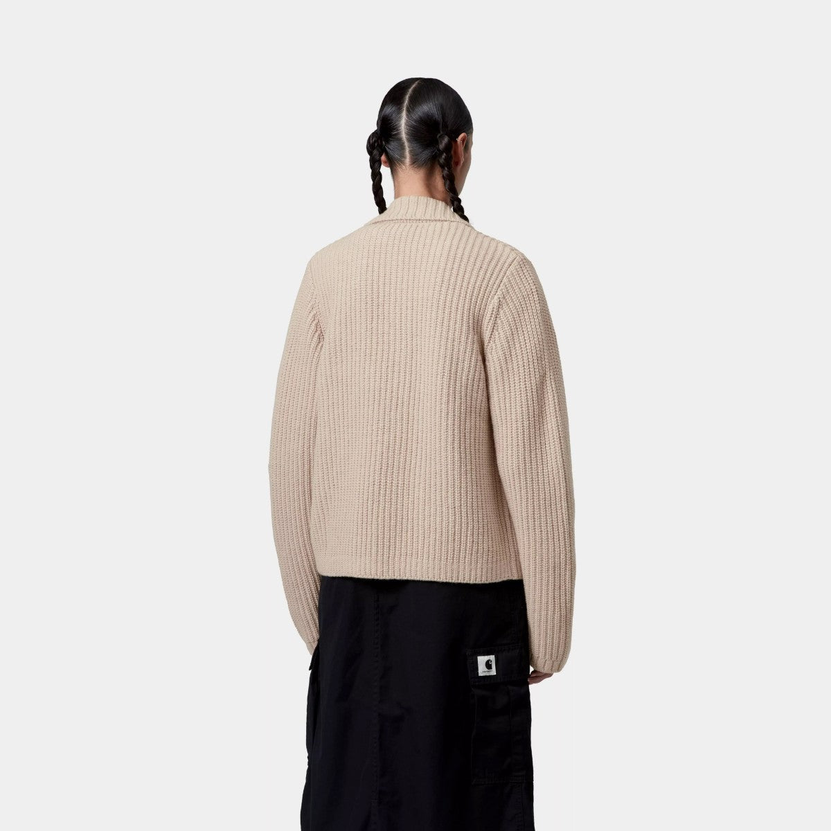 Carhartt WIP W' MICHIGAN SWEATER カーハートワークインプログレス ウィメンズ ミシガン セーター I035379【レディース ニットセーター ワークスタイル ポケット付き クラシック 保温性 25FW】