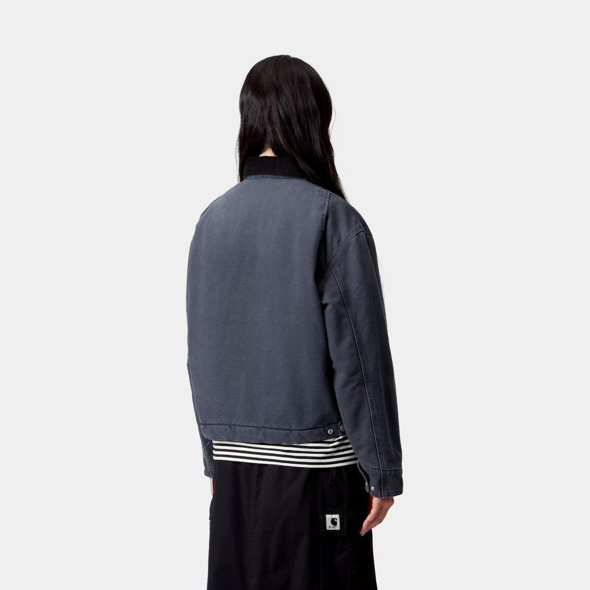 Carhartt WIP W' OG DETROIT JACKET カーハートワークインプログレス ウィメンズ OG デトロイト ジャケット I035672【レディース キャンバスジャケット キルティング コーデュロイ襟 耐久性 ワークウェア ルーズフィット 25FW】